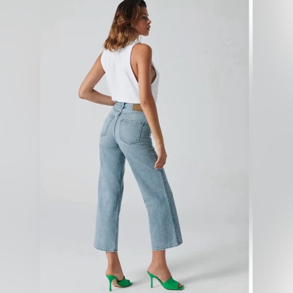Denim Forum The Farrah Hi-Rise Wide Jean